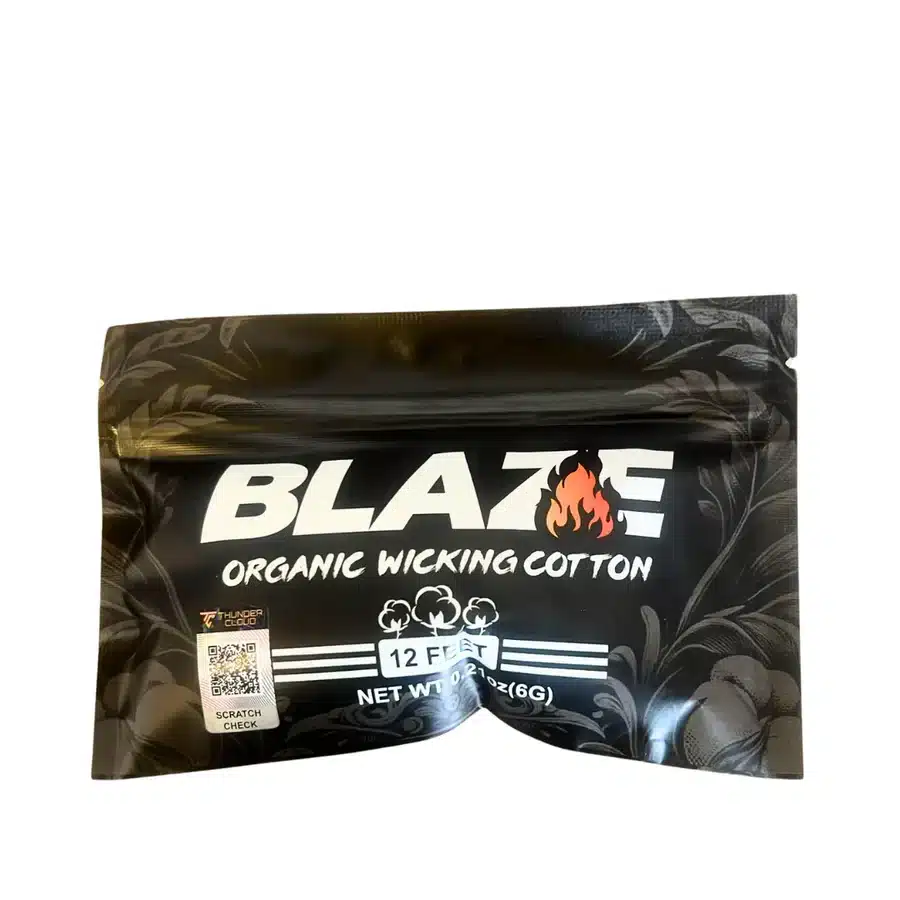 Thunder Cloud Blaze Organic Wicking Cotton 12 Feet